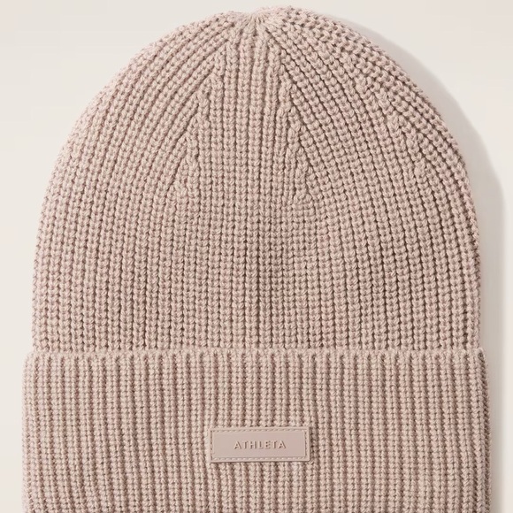 Athleta Cozy Hour Beanie, Beige - Picture 1 of 2